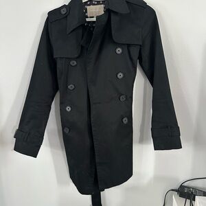 Banana Republic Women's Classic Black Trench Coat